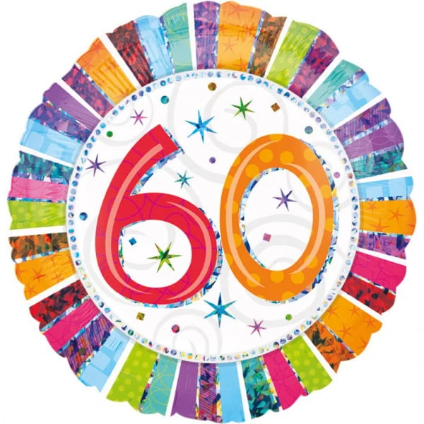 Folieballon Verjaardag 60 Jaar - 45cm