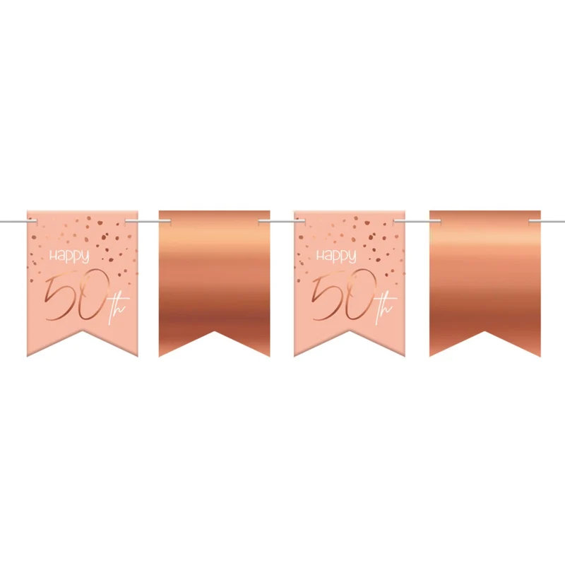 Vlaggenlijn 50 Jaar Lush Blush - 6 Meter