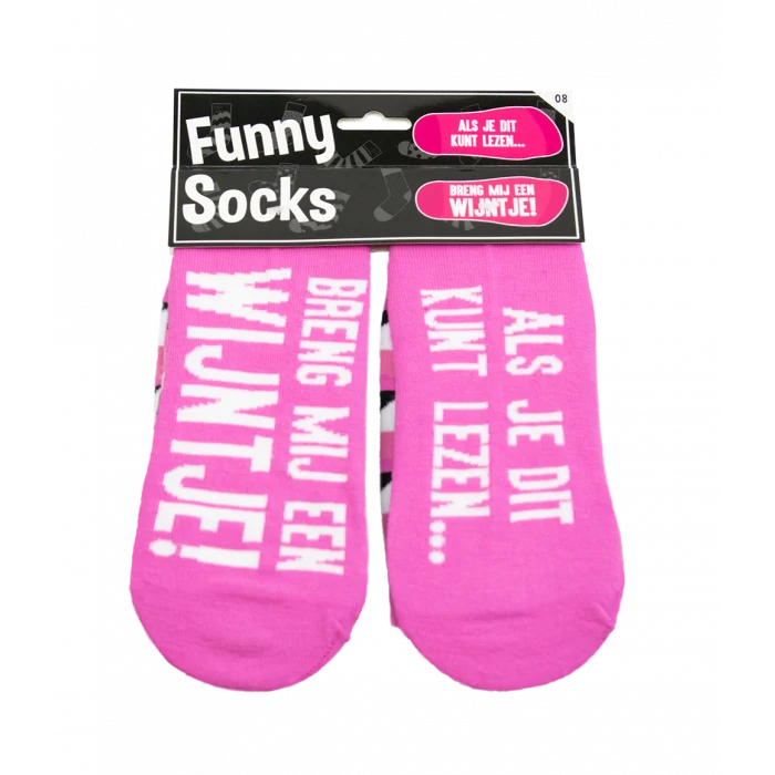 Funny Sokken – Breng mij een wijntje