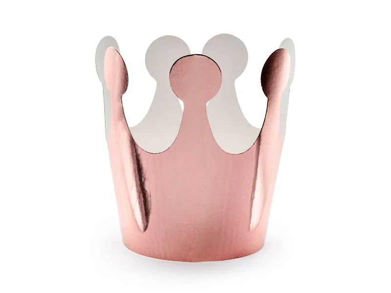 Feestkroontjes Rosé Goud - 6 Stuks