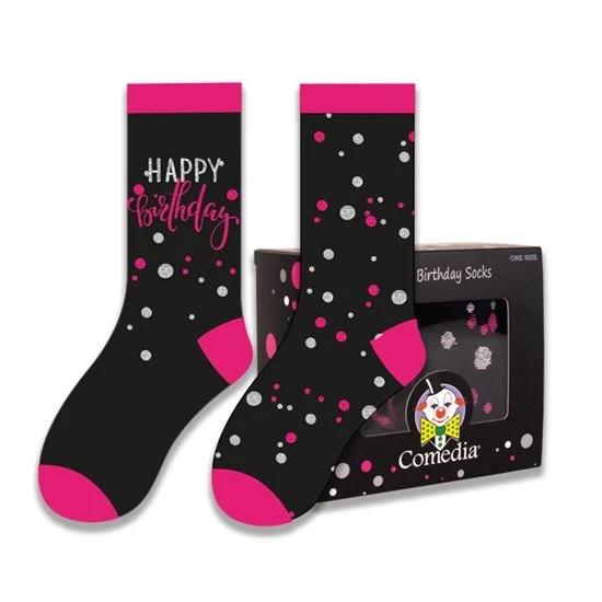 Kadosokken Happy Birthday Pink (2 paar)