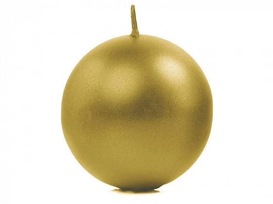 Bolkaars metallic goud - 6cm