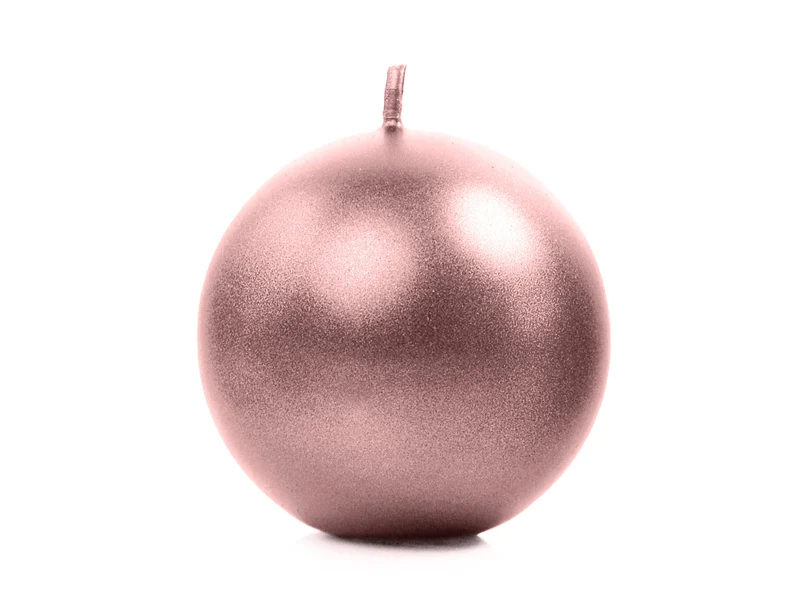 Bolkaars metallic roségoud - 6cm