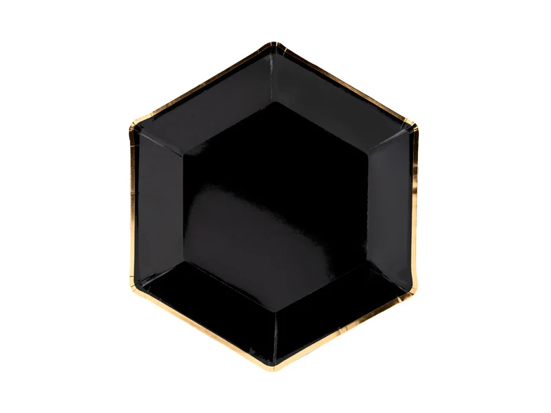 Bordjes Zwart Chic (6st)