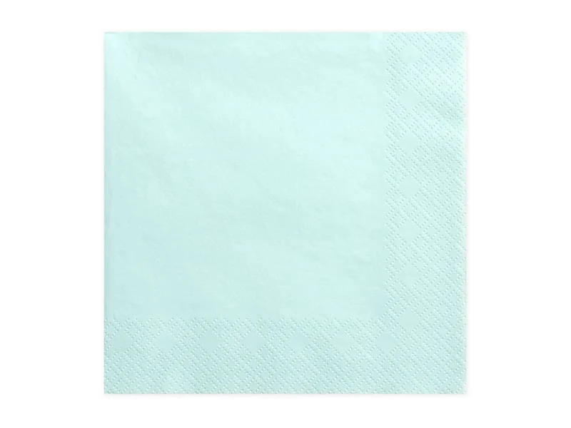 Servetten Licht Turquoise (20st)
