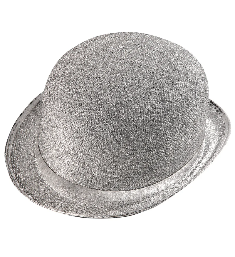 Zilverkleurige bolhoed