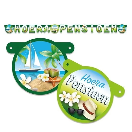 Letterslinger Hoera Pensioen - 2 Meter