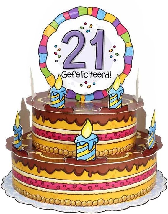 3D Wenstaart 21 Jaar
