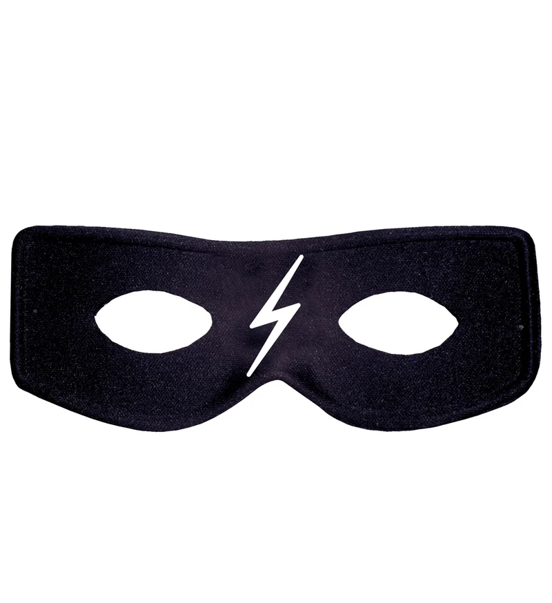 Ruiter Zorro masker zwart kind