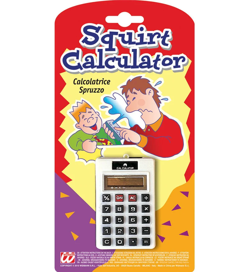 Spuitende rekenmachine