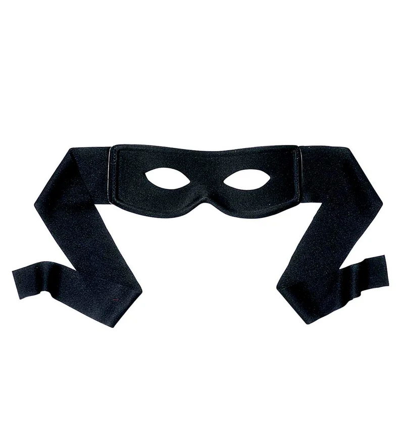 Ruiter masker zwart volwassenen