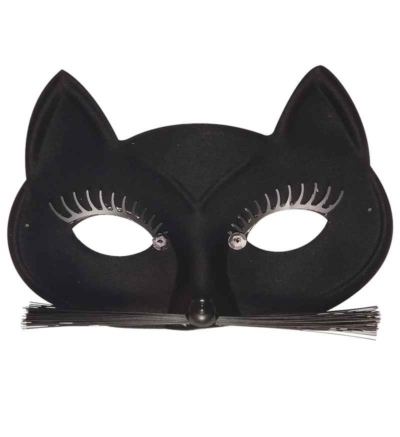 Oogmasker zwarte kat krabbie