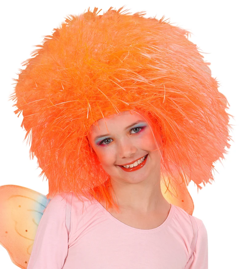 Fee pruik oranje kinderen