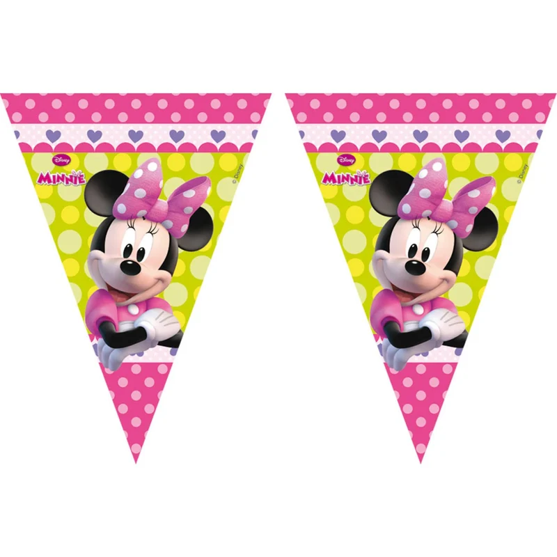 Vlaggenlijn Minnie Mouse Party - 2.3 Meter