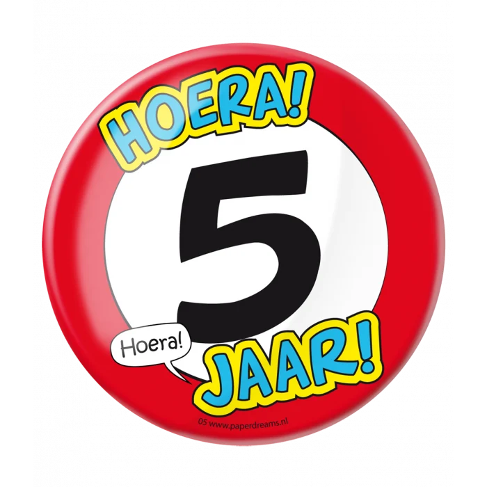 XL Button 5 jaar