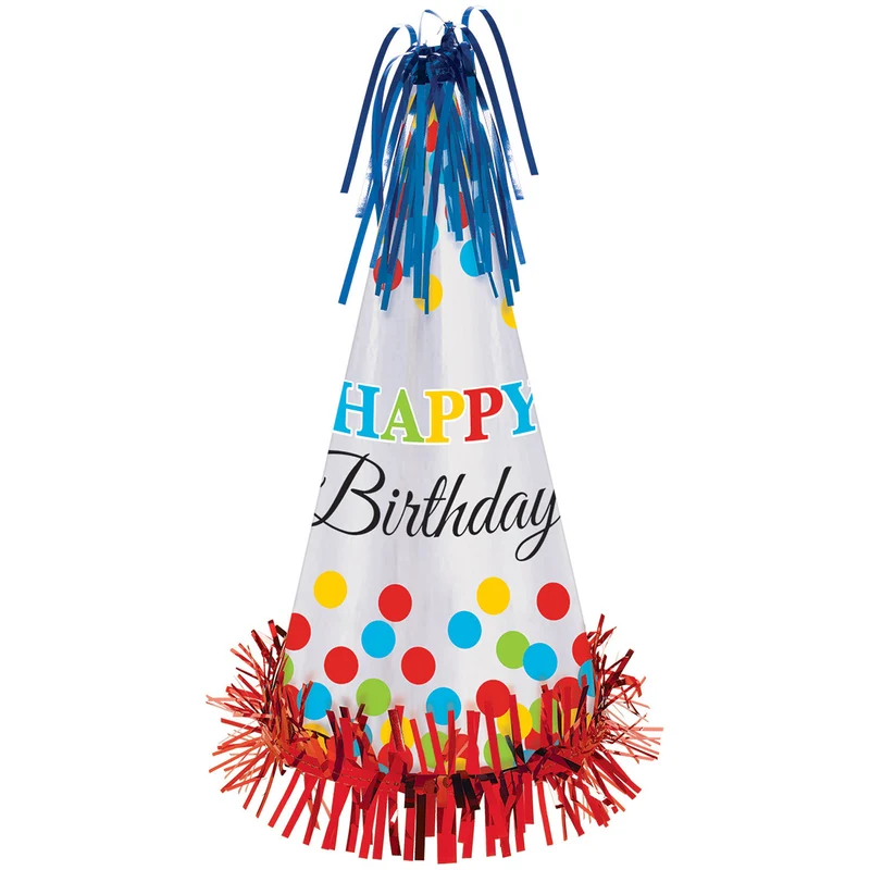 Feesthoedje Happy Birthday Luxe - 33 cm