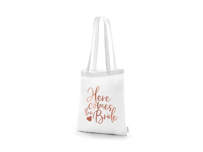 Draagtas 'Here Comes The Bride'