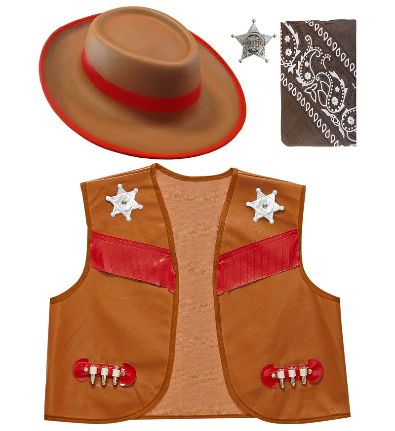 Cowboy verkleedset kind bruin