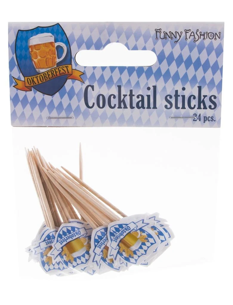 Oktoberfeest coctailprikkers 24 stuks
