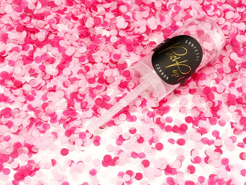 Confetti Push Pop Roze