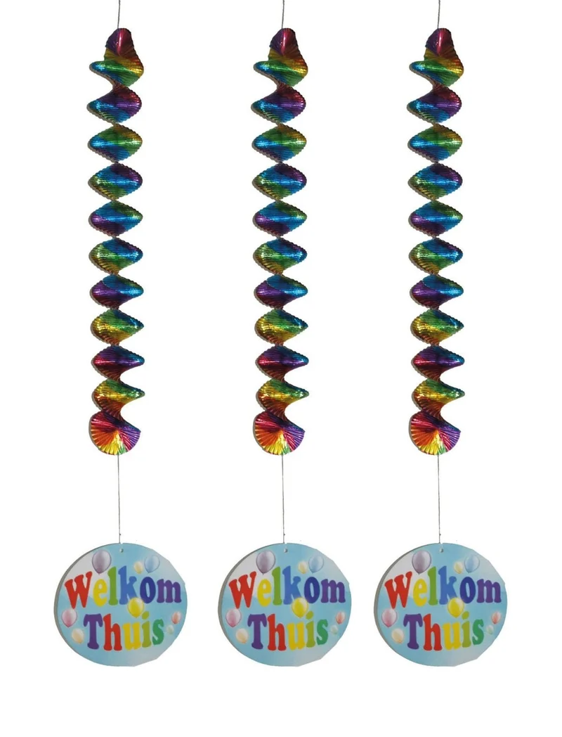 Hangdecoratie Welkom Thuis - 3 Stuks