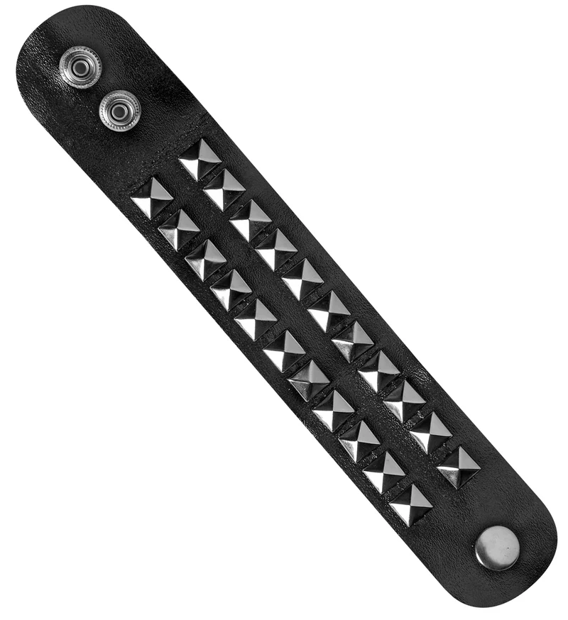 Armband biker met studds