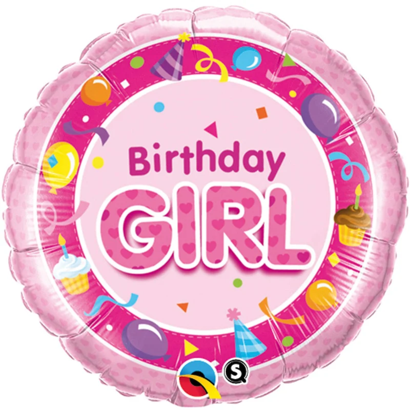 Folieballon Birthday Girl Roze