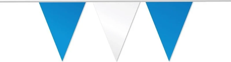 Vlaggenlijn blauw/wit