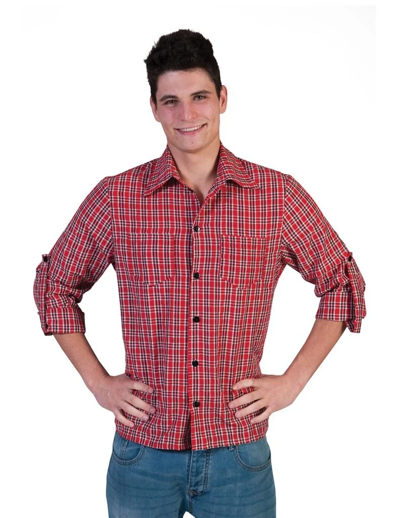 Cowboy blouse heren geruit