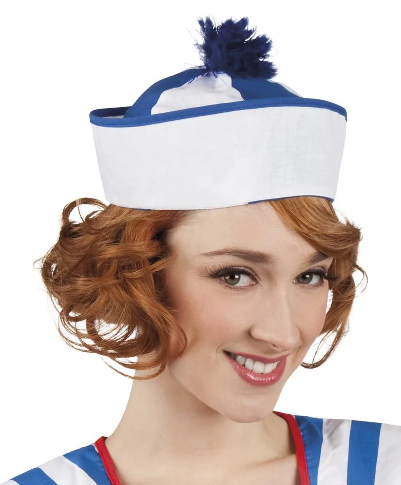 Cap Matroos blauw/wit