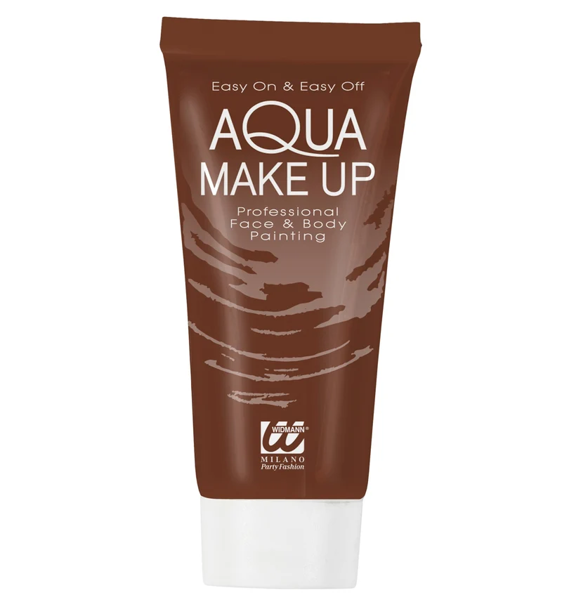 Tube met bruine aqua schmink
