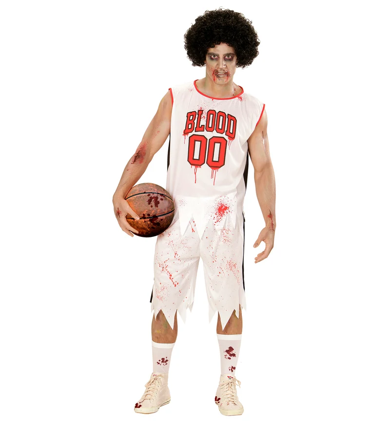 Zombie basketbal kostuum voor Halloween