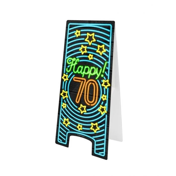 Neon Attentiebord 70 Jaar