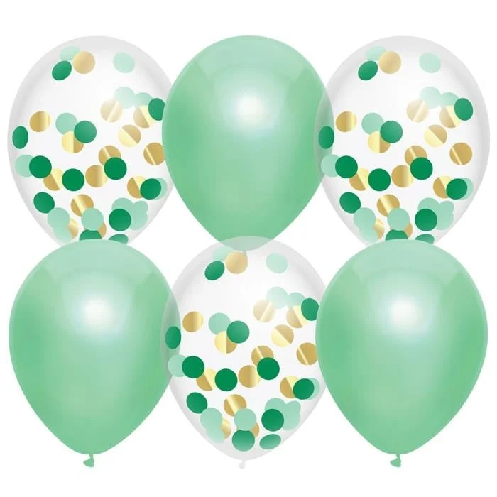 Ballonnen Set Mint Groen - 6 stuks