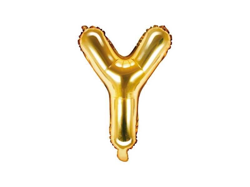 Folieballon Goud Letter 'Y' - 35cm