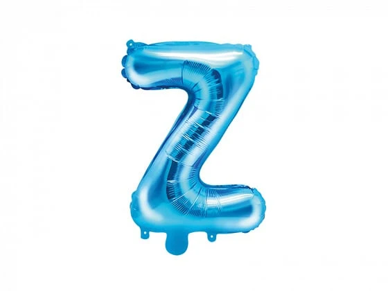 Folieballon Licht Blauw Letter 'Z' - 35cm