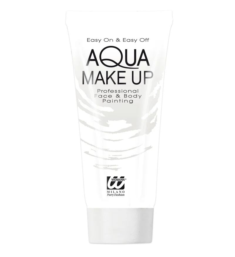 Tube met witte aqua schmink