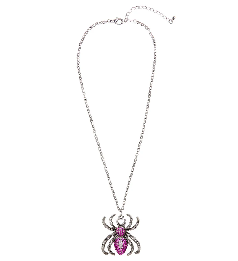 Paarse spinnenketting