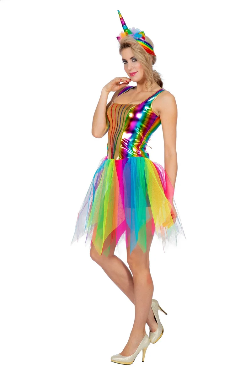 Jurk Regenboog Eenhoorn Dames
