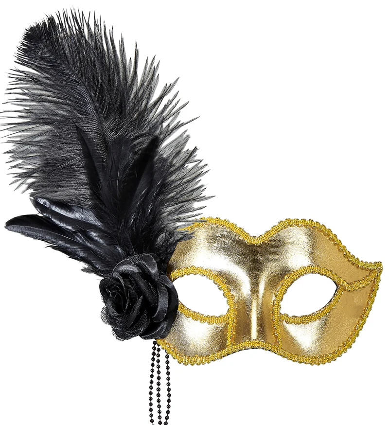 Gouden Venetiaans oogmasker voor carnaval en party