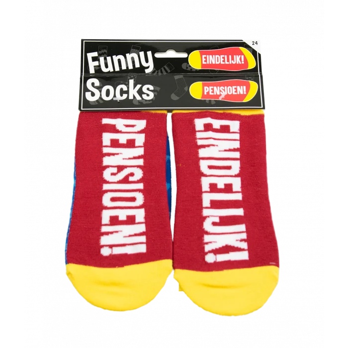 Funny Sokken - Eindelijk Pensioen