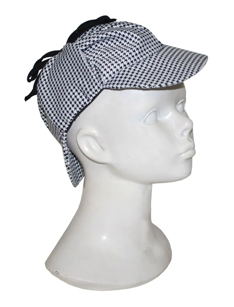 Hoed Sherlock Holmes Zwart/Wit