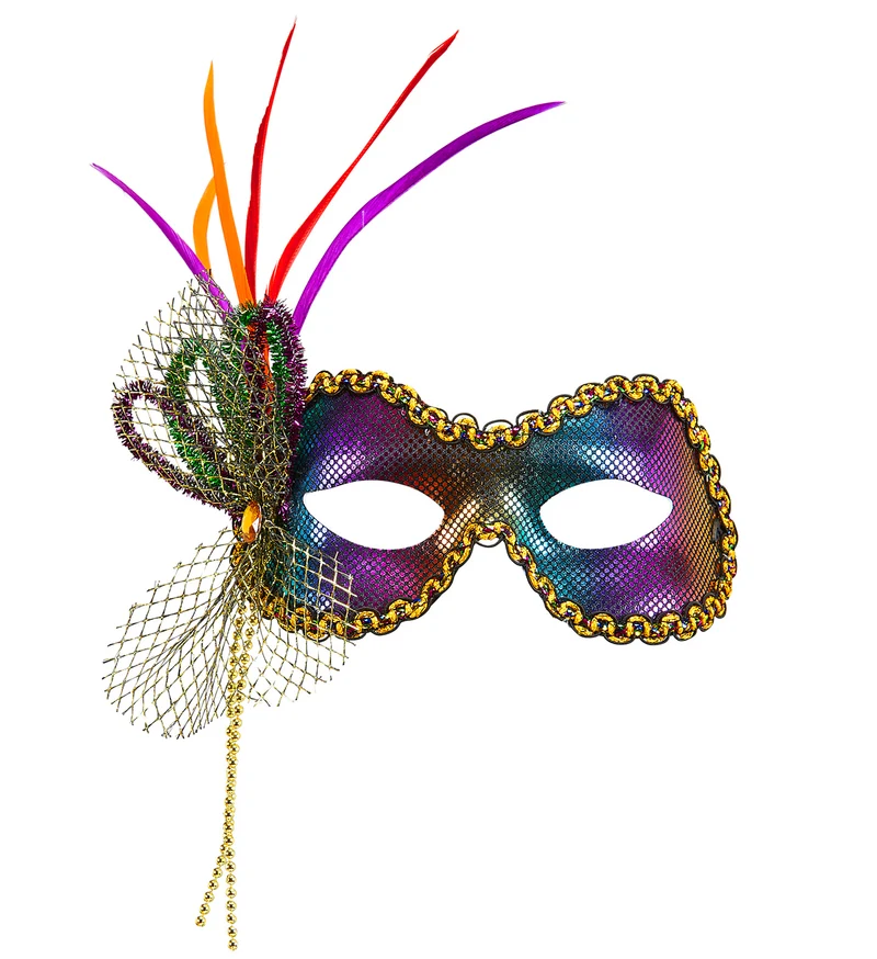 Oogmaskers in regenboog kleuren