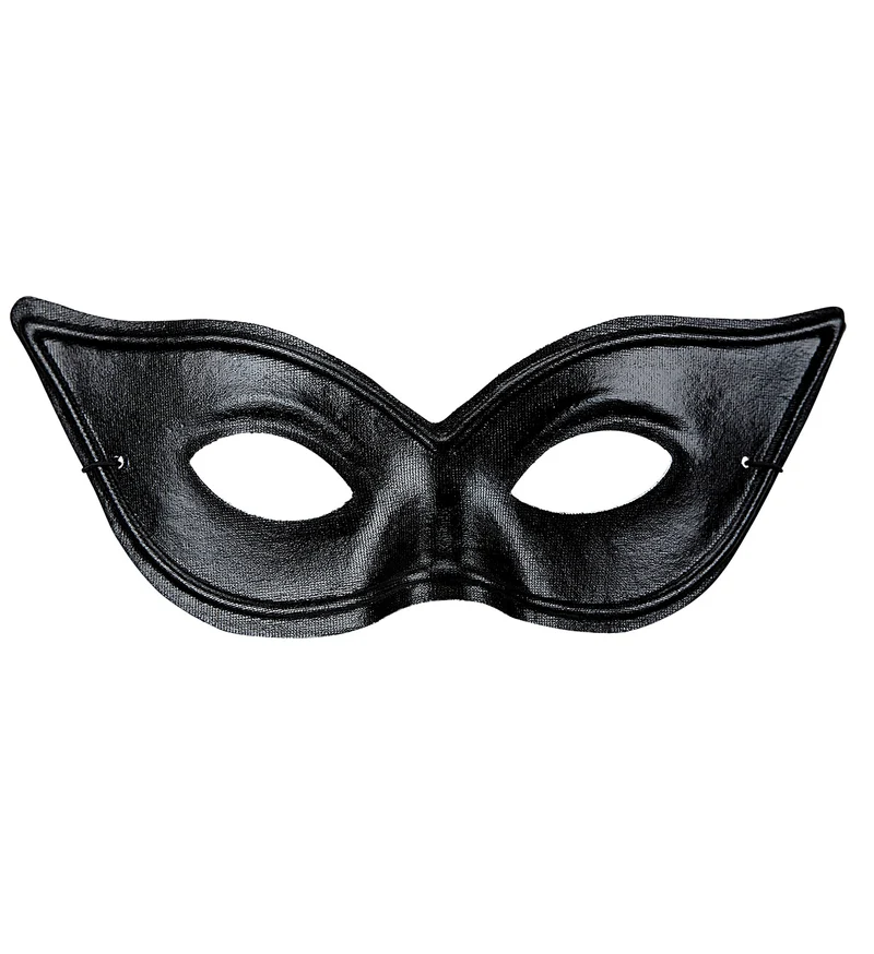 Katachtige zwarte oogmaskers