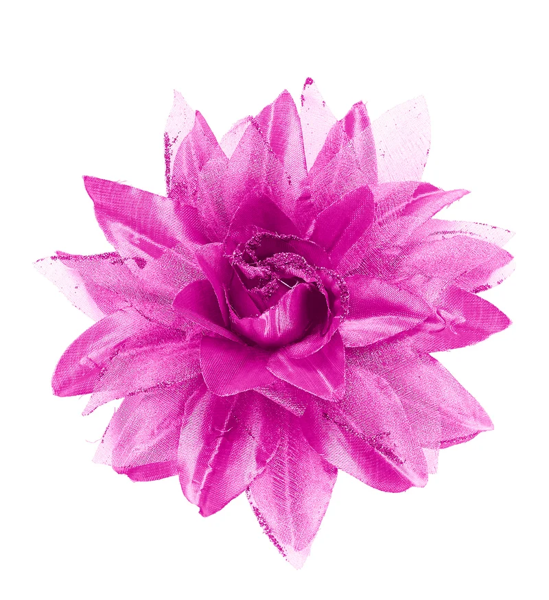 Paars/Lila haarclip met bloem