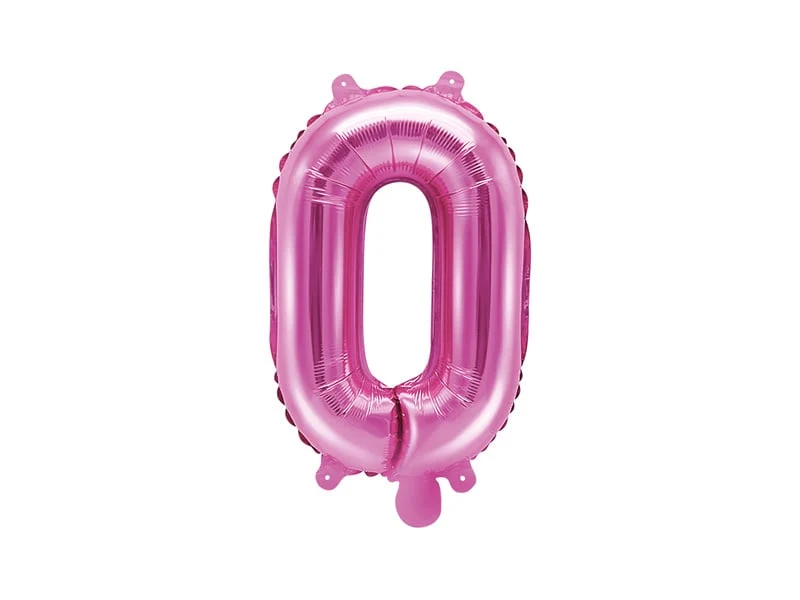 Folieballon Letter 'O' Donker Roze - 35cm