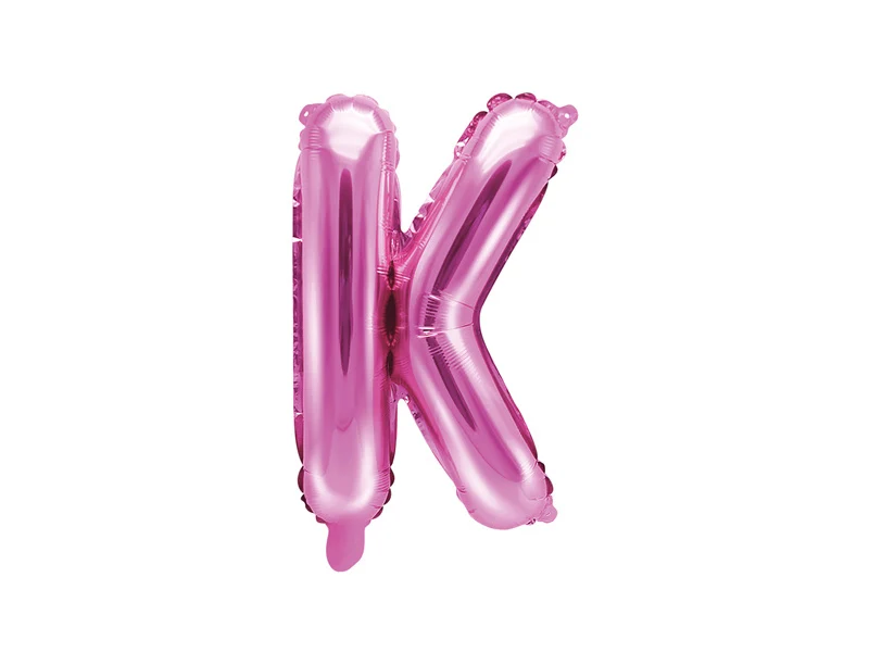 Folieballon Letter 'K' Donker Roze - 35cm