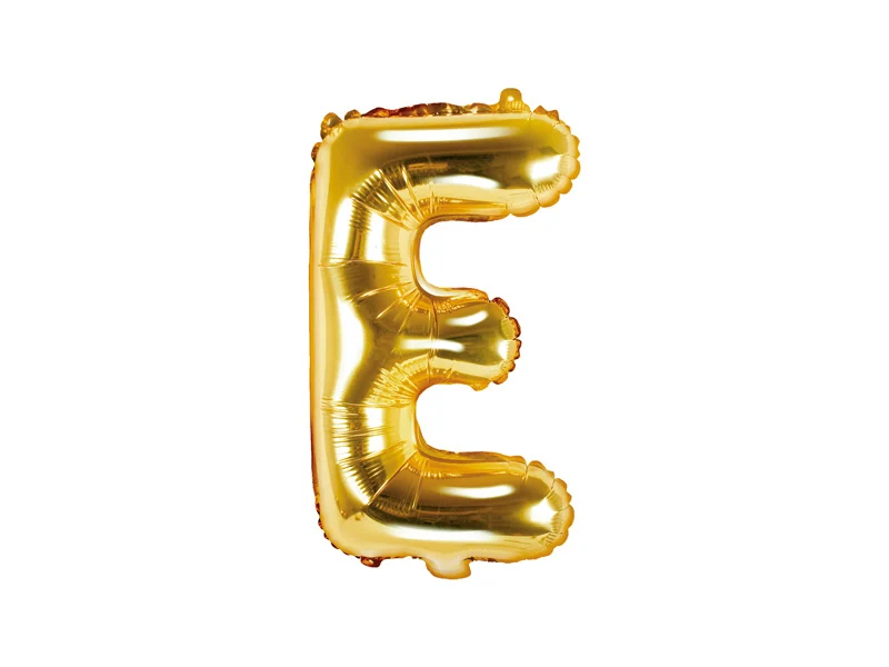 Folieballon Goud Letter 'E' - 35cm