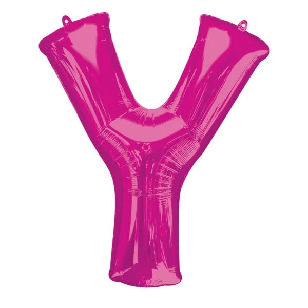 Folieballon Roze Letter 'Y' 86 cm