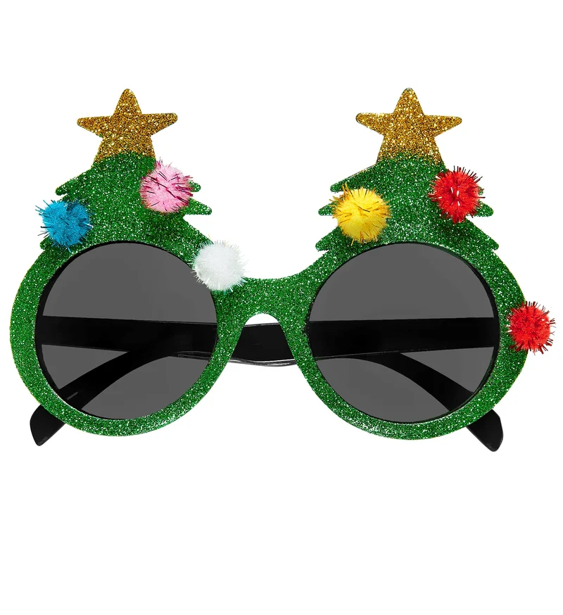 Kerstboom bril voor kerstmis